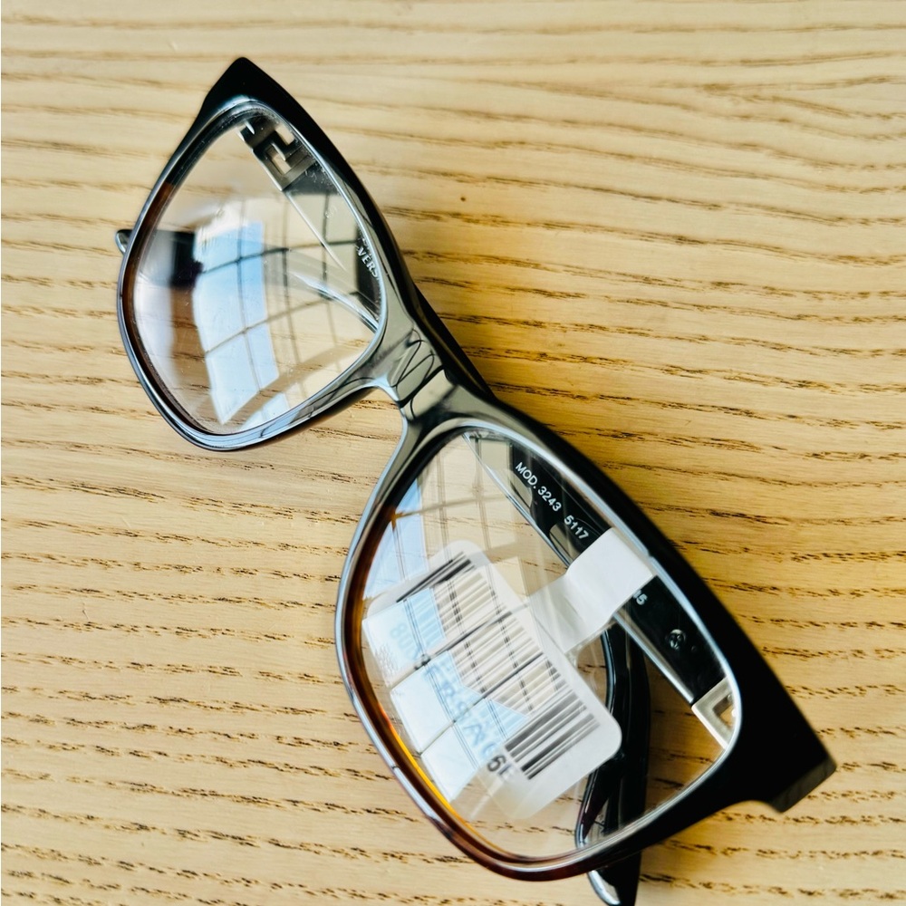 Versace Black Brown Ombre Rectangle Eyeglasses Italy MOD.3243 5117 55 17 145